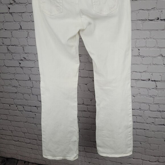 AG Adriano Goldschmied White The Angel Low Rise Flared Jeans USA Size 29 (29x33) - Picture 14 of 14
